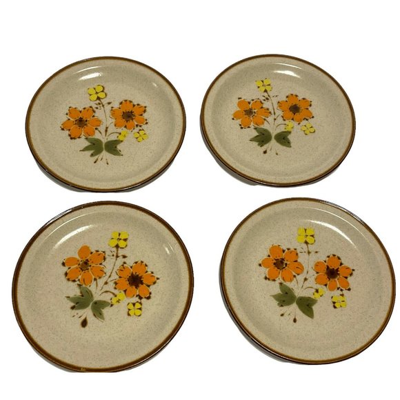 MCM InternationalCrestone Orangeade SY-6083 Stoneware 7.5” Floral Plate Japan